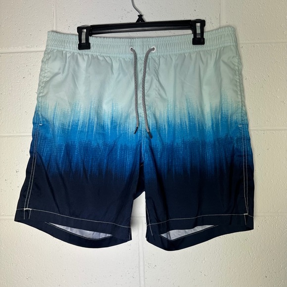 Maamgic Other - Maamgic‎ Swim Trunks Gradient Blue Swim Shorts with Liner mens XL